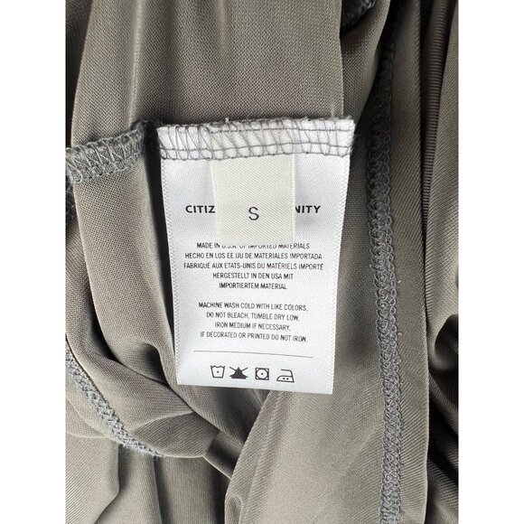 Citizens Of Humanity Dalhia Sage Green Button-Up Long-Sleeve Shirt Small - Picture 12 of 14